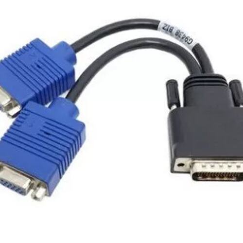 DMS 59针 转 双VGA/DVI 显卡 输线 一分二 MOLEX适用议价