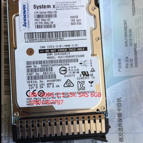 / 600G SAS 2.5 15K 00AJ126 00AJ127 盒包 M5 X6议价