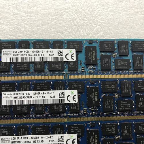 现代SK 8GB ddr3 1600 2RX4 PC3L-10600REG ECC服务器内存议价