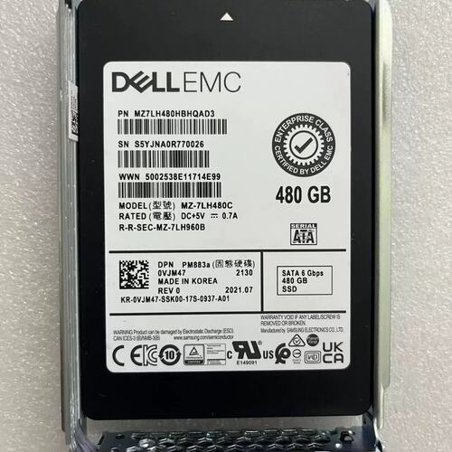 /480G SSD SATA PM883a企业级固态硬盘读取密集型0VJM47议价