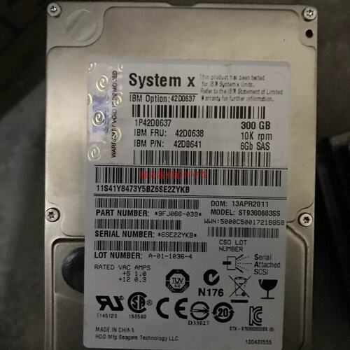 300G 2.5 10K 42D0637 42D0638 90Y8877 90Y8878 盘50元议价