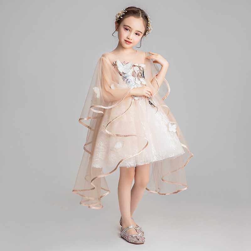 正品女童洋气公主裙蓬蓬纱儿童模特走秀礼服小女孩主持人钢琴演出