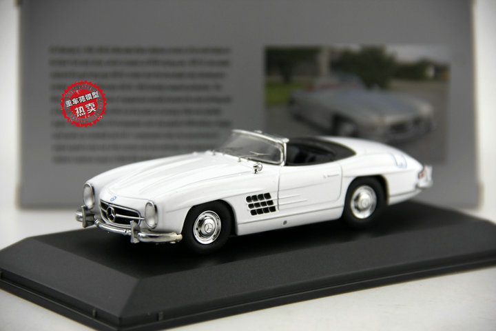 正品全新特价 原厂 1:43 benz 奔驰 300 sl 老爷车 敞篷 合金汽车