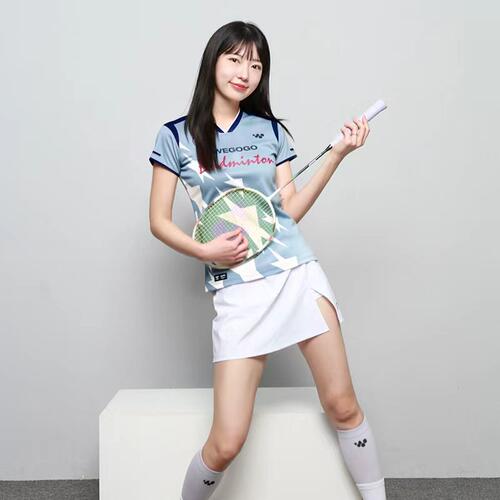 WE GOGO “星海”短袖羽毛球服透气速干运动训练休闲T恤