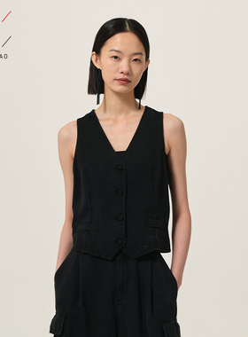 佐料女装ZDC1M393女士牛仔马夹