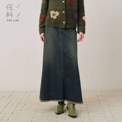 佐料女装ZDB3B189女士牛仔半裙
