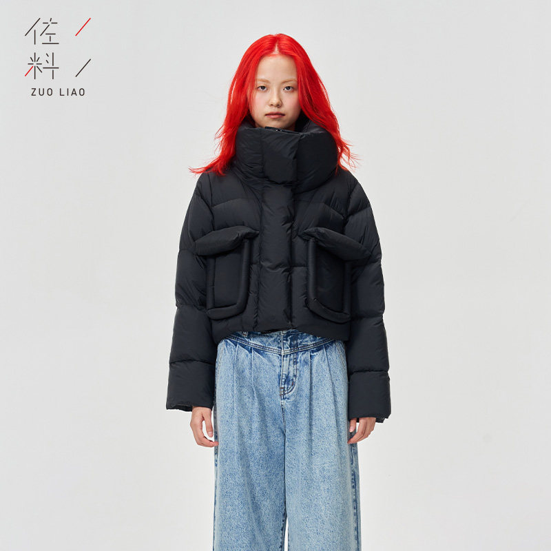 佐料女装zda4r670女士白鸭绒短款羽绒服