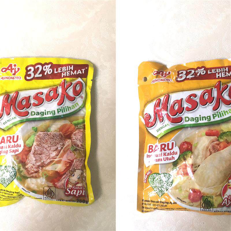 印尼进AJINOMOTO味之素牌鸡肉牛肉调味料250克包鸡粉鸡精汤底调料