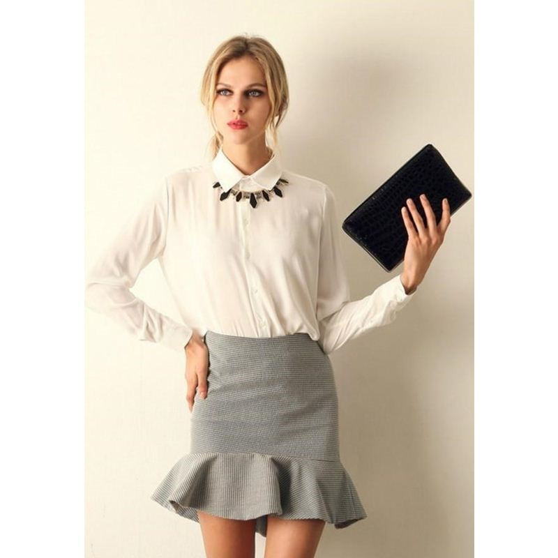 Office Shirt Women Summer Shirts Ladies Chiffon Blouse Tops|msdalam kategori Butik wanita / wanita, shirt - dari Buy2taobao.com untuk memberikan perkhidmatan ejen Taobao profesional membeli