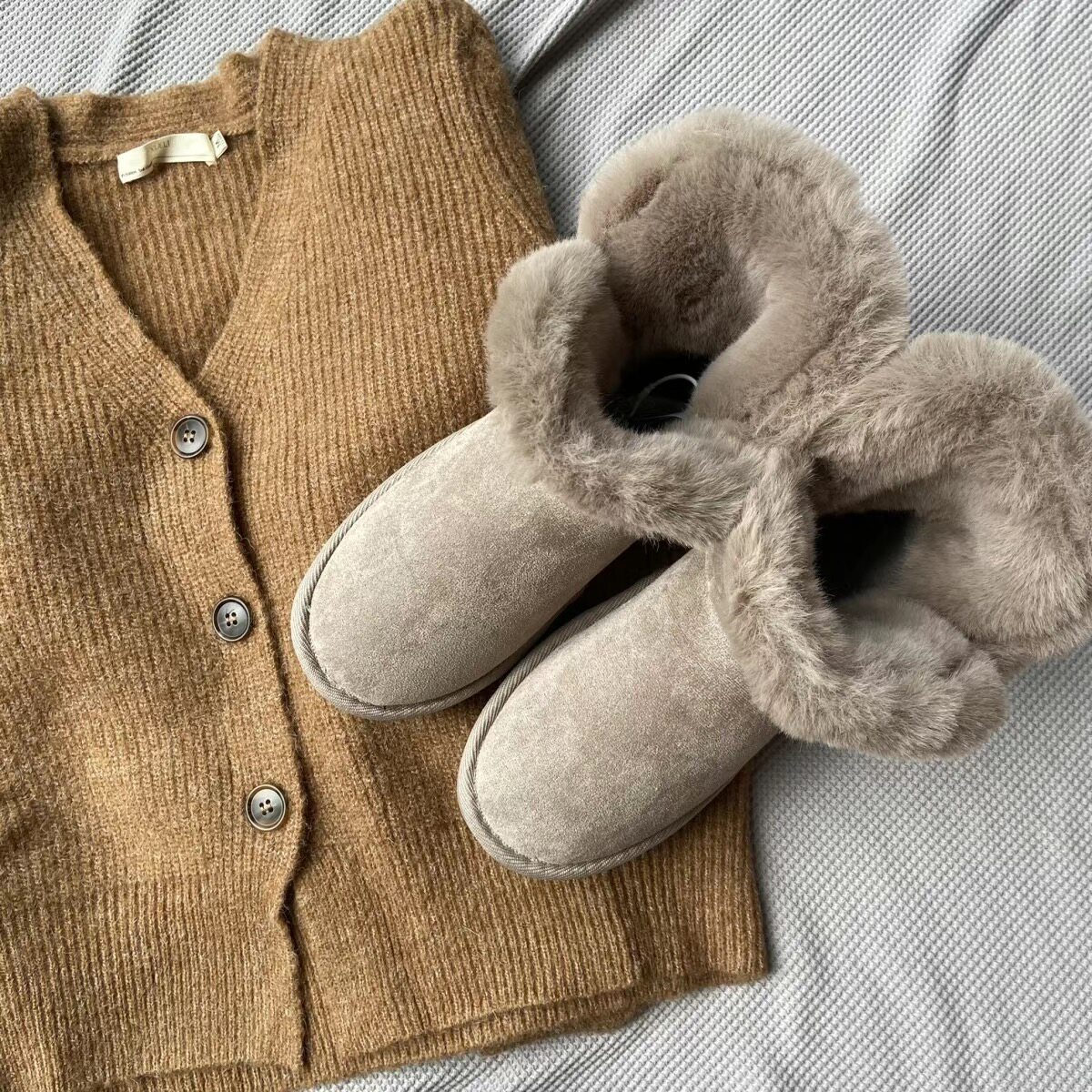 外贸出口新款女生秋冬保暖毛毛靴子外出超软韩版雪地靴加厚棉靴,女鞋,时尚雪地靴,淘宝优惠券,粉丝福利购,淘宝优惠卷