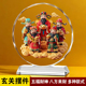 五福财神爷招财纳福玄关水晶摆件电视柜客厅装 饰乔迁开业送人礼品