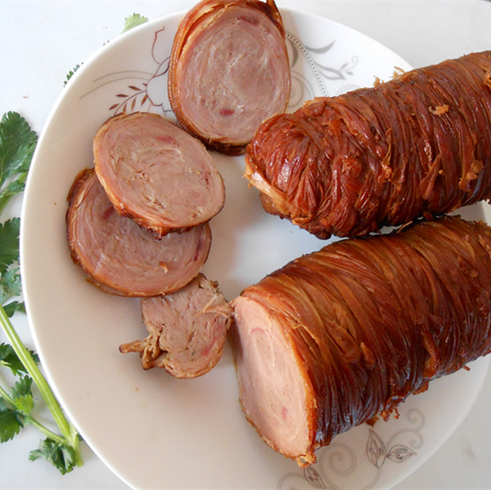 苦肠纯猪小肠全熟食250克猪肠卷捆肠下酒菜山东特产卤味小吃即食