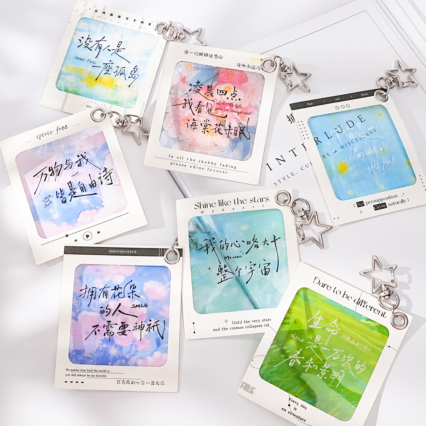 反转胶片书签手帐小卡片吊卡