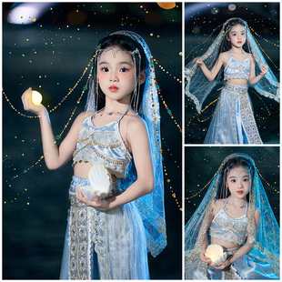 儿童摄影服装西域公主主题5岁-9岁女童拍照衣服民族风写真艺术照