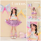 7岁 儿童摄影服装 潮童公主裙套装 8岁女童拍照衣服道具影楼写真照