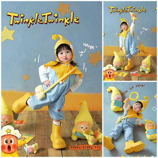 超萌星星人主题宝宝摄影服装星星人玩偶道具背景布影楼写真艺术照