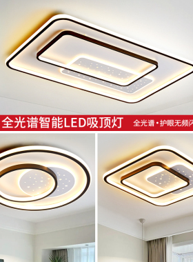 客厅灯2024年新款LED吸顶灯简约现代主卧室房间餐厅全屋套餐灯具