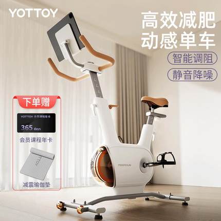 YOTTOY动感单车家用款健身减肥自行车器材室内小型运动骑车脚踏车