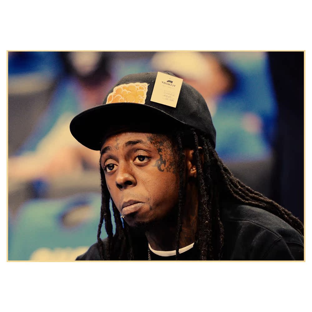 韦恩lilwayne 海报 装饰壁画 复古 挂画 a2b36a06