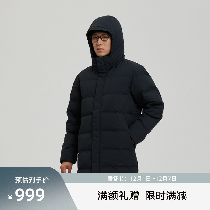 SANFO PLUS墨玉户外冬季男长款加厚羽绒服18088