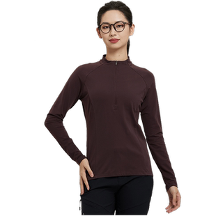 SANFO PLUS五十度灰长袖弹力套头衫 女加绒保暖舒适 19099