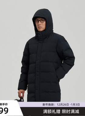 SANFO PLUS墨玉户外冬季男长款加厚羽绒服18088