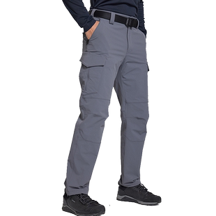 三夫户外SANFO PLUS游侠双面织防风防泼水男户外宽松弹力软壳长裤