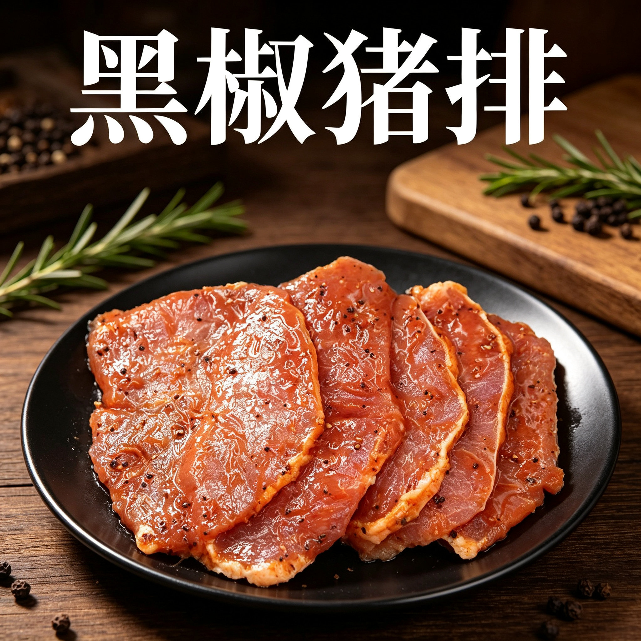 黑椒猪排煎猪扒半成品大排肉排轻食材早午饭汉堡烘焙冷冻商用简餐