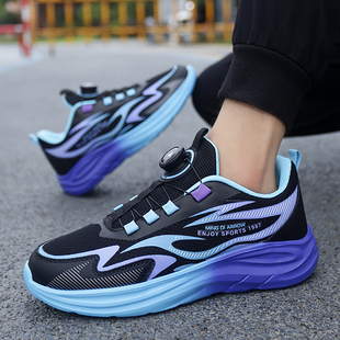 青少年童鞋2025新款脚胖脚宽运动鞋春秋款加絨二棉男鞋学生跑步鞋