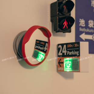 凸面转角镜冰箱贴磁贴个性创意办公室洞洞板磁吸装饰广角小物件