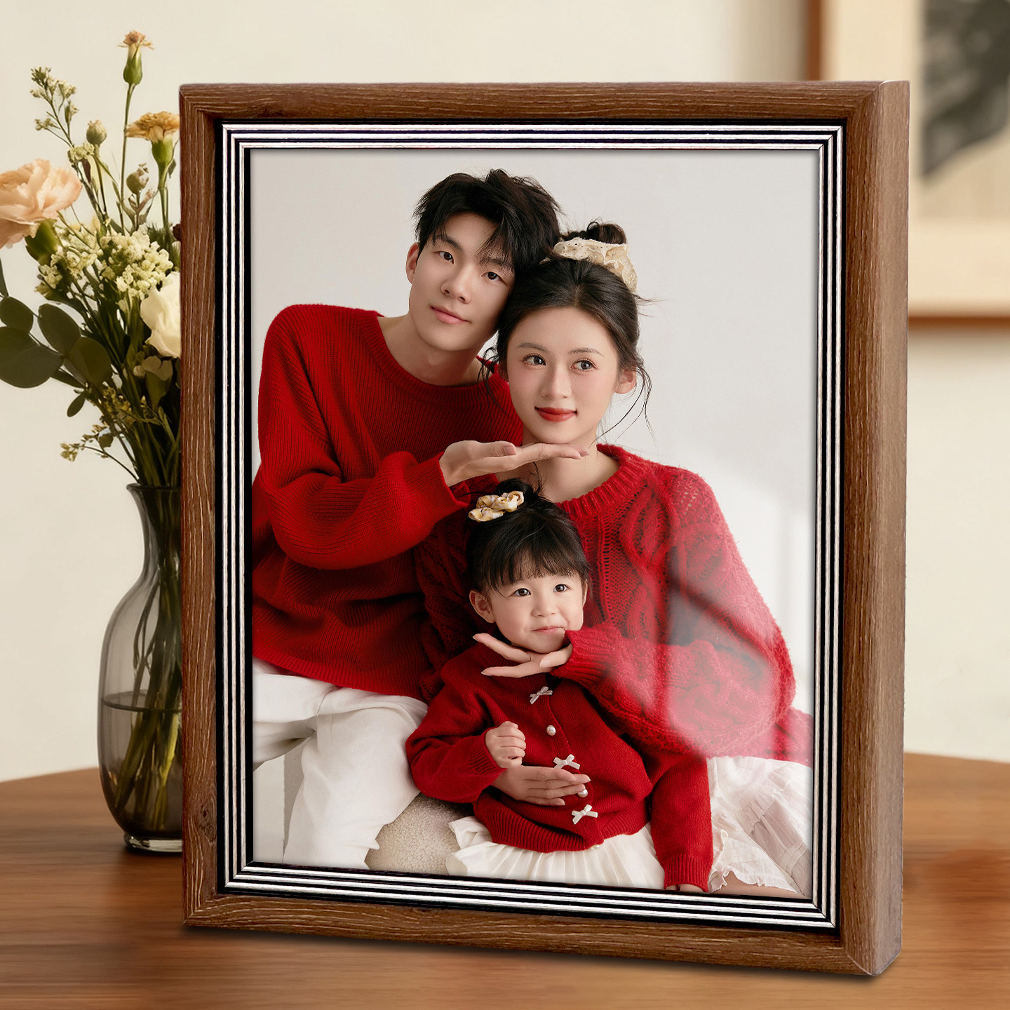 相框摆台挂墙制作结婚照全家福