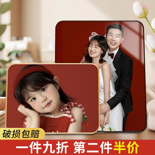 相框摆台定制洗照片做成水晶挂墙打印加相片制作婚纱照全家福相册
