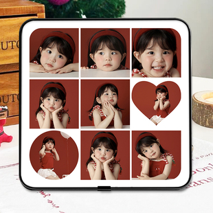 相框摆台九宫格照片定制挂墙儿童水晶婚纱宝宝写真创意相册洗照片