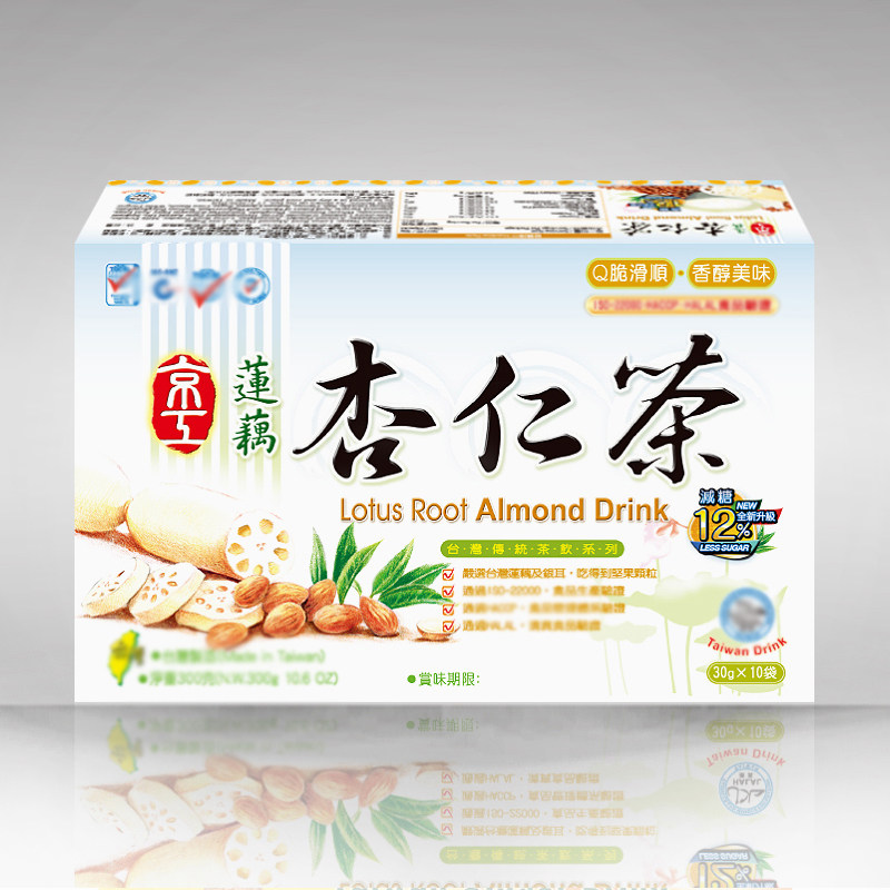 中国台湾京工减12%糖莲藕杏仁茶10袋*30g甜杏仁粉莲藕粉银耳营养怎么样,好用不?
