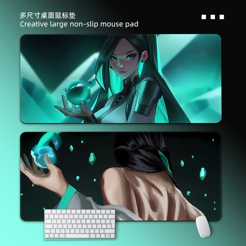 无畏契约贤者鼠标垫超大电脑桌垫
