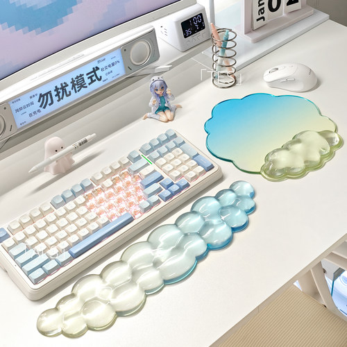 鼠标垫护腕键盘手托高颜值办公室