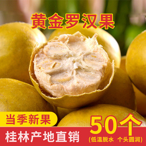 黄金罗汉果干果正品旗舰店冲泡永福广西桂林罗汉果茶特产货中药材