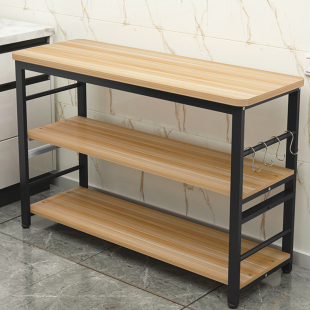 厨房置物架收纳长方形落地多层多功能储物架桌子家用置物桌切菜桌