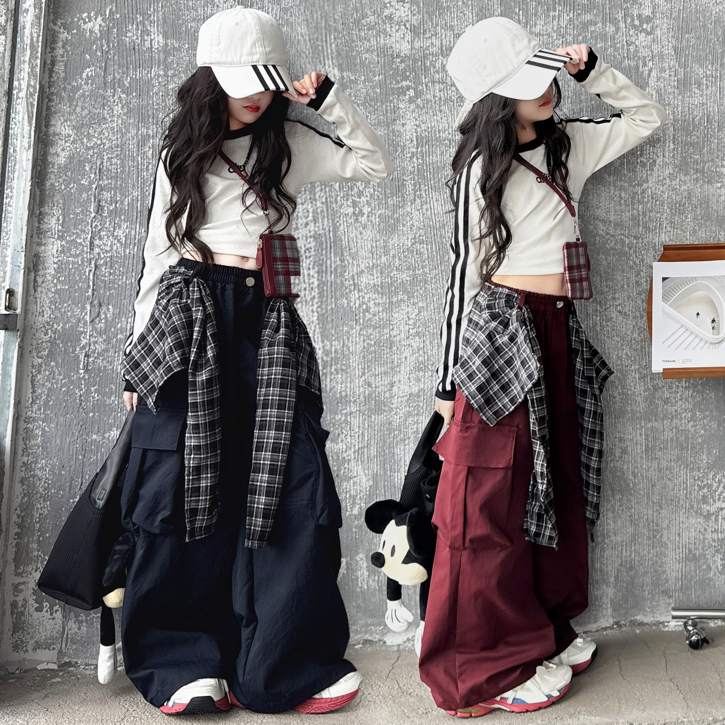 女童春秋装套装酷帅穿搭