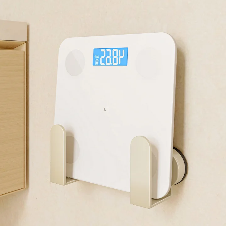 免打孔吸盘式体重秤收纳架
