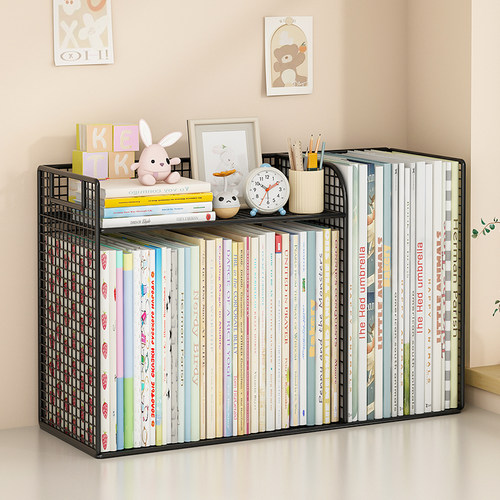 儿童绘本书架桌面简易收纳架书立