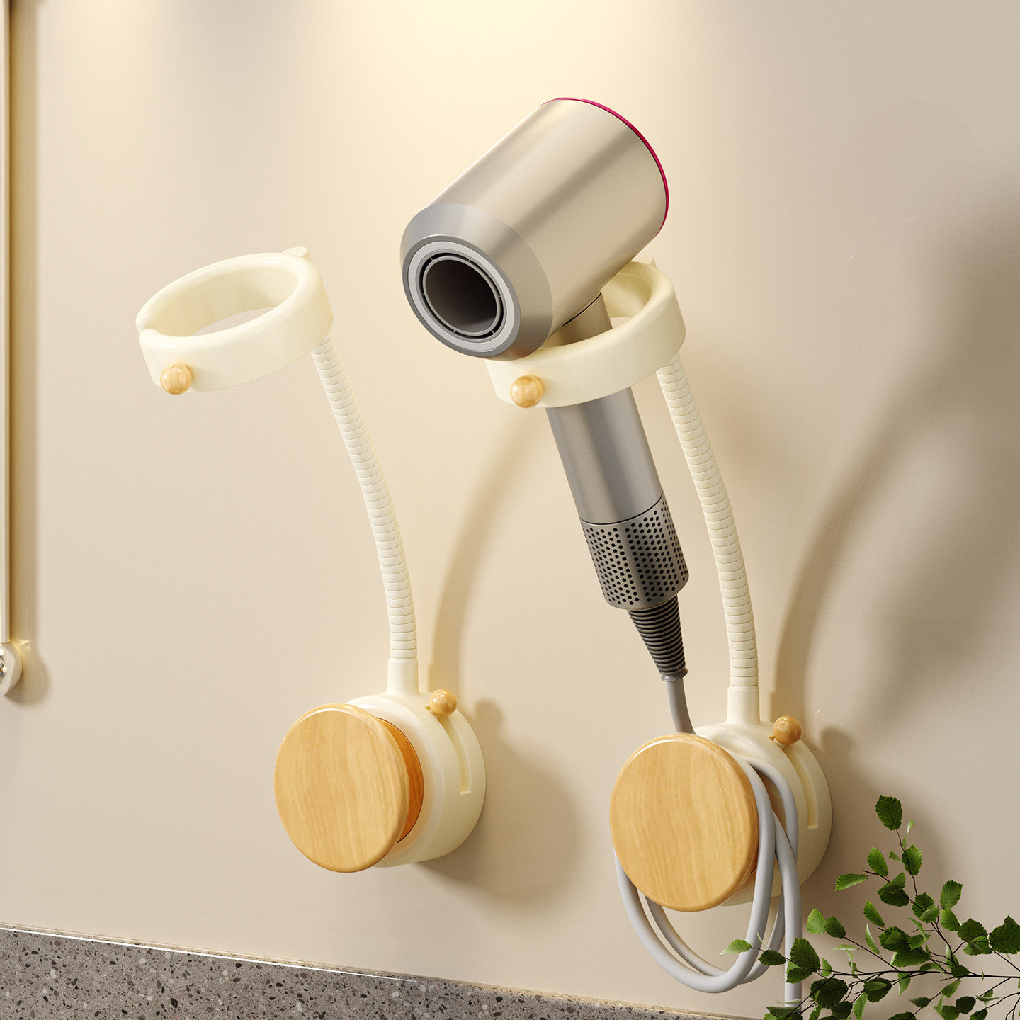 免打孔吹风机置物架吸盘高级感浴室卫生间懒人挂脖支架子解放双手,家庭/个人清洁工具,吹风机置物架,淘宝优惠券,粉丝福利购,淘宝优惠卷