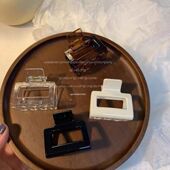 朴彩英同款 方形抓夹韩国马尾夹鲨鱼夹后脑勺夹子亚克力发抓头饰女