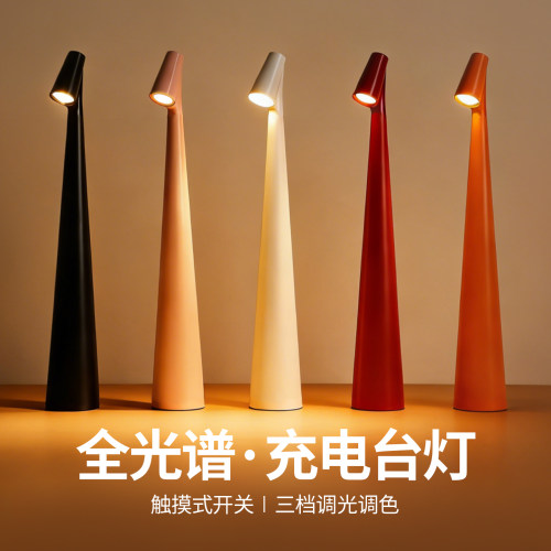 北欧现代设计充电小台灯桌面阅读看书护眼中式装饰卧室氛围床头灯