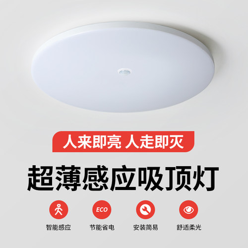 铜之光led过道阳台感应吸顶灯