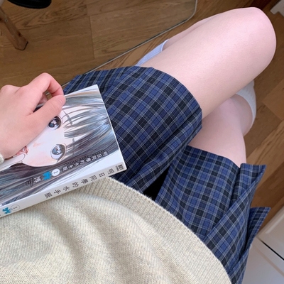 小原不圆JK格裙原创格柄