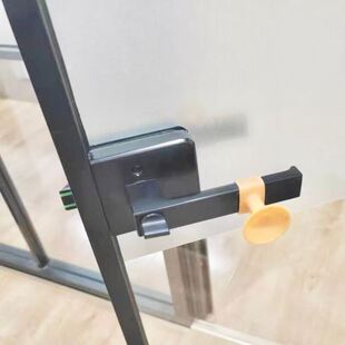 铝合金钥匙侧锁玻璃门卫生间锁平开门厨房通用无长方形卫浴门锁