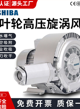 旋涡高压风机双段漩涡式风机双叶轮气泵河道鱼塘增氧机高压鼓风机