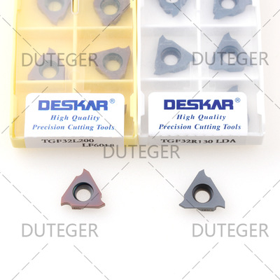 戴斯卡DESKAR立装浅槽刀片TGF32R055-300 LDA通用材质卡簧槽刀粒