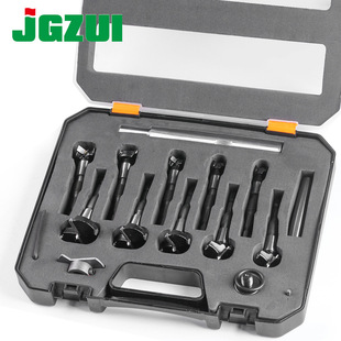 10件套多功能木工开孔器外螺纹平翼钻加长限位木板手电钻扩孔钻头